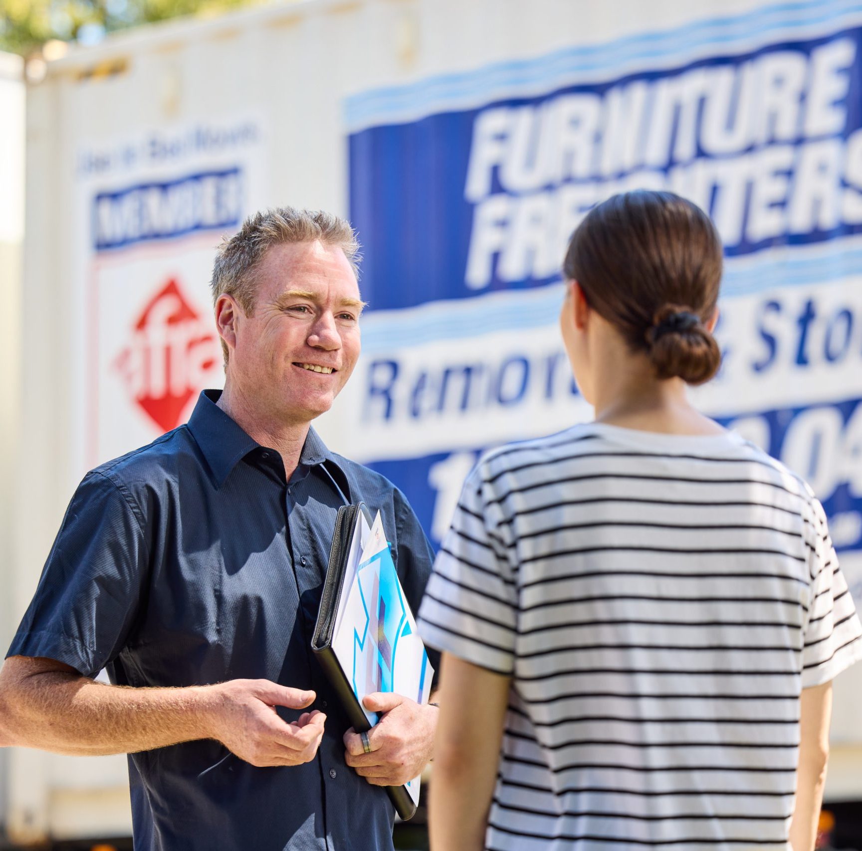 Furniture Freighters With Customer 2